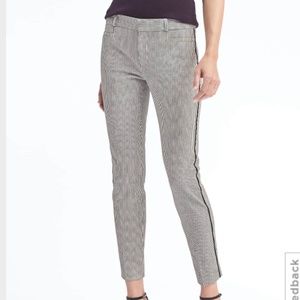 Banana Republic Striped 7/8 Dress Sloan Pants sz 6